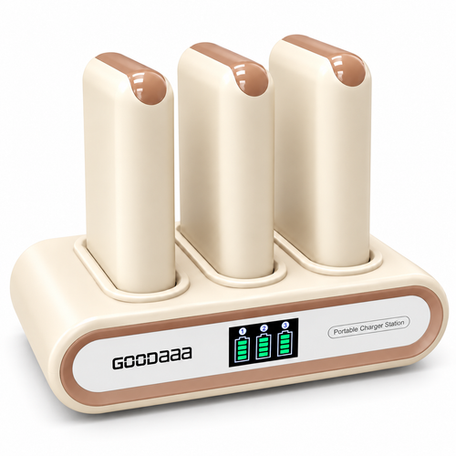 PN-W47 3-Pack 10000mAh Portable Charger, Beige