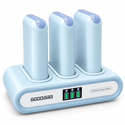 PN-W47 3-Pack 10000mAh Portable Charger, Azure
