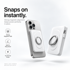 Magnetic Power Bank with Built-in Stand – Snap, Charge & Watch Hands-Free