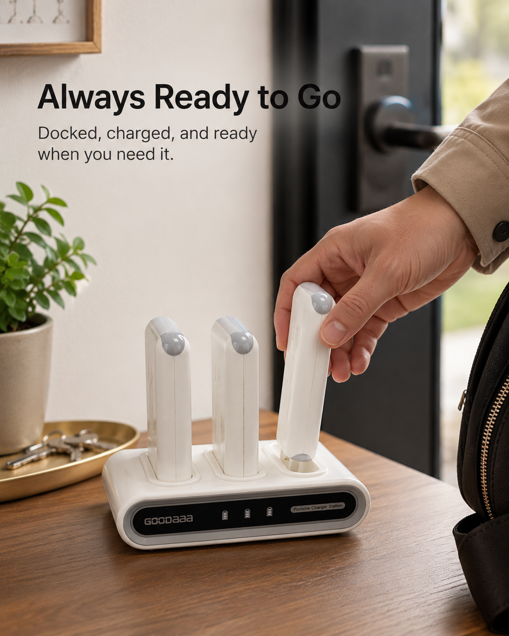 Family Power Hub, 3-Pack 10000mAh Portable Charger