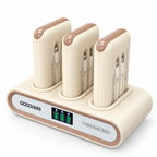 Family Power Hub, 3-Pack 10000mAh Portable Charger